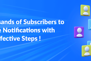 “Magnet attracting subscribers icons, illustrating strategies to increase website notification subscriptions.”